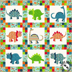 Dino Friends Free Quilt Pattern