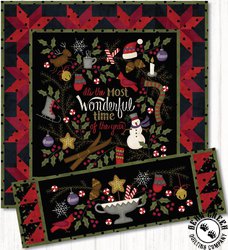 Most Wonderful Time Quilt and Table Runner Free Pattern