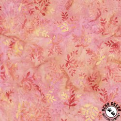 Anthology Fabrics Lost In Time Batik Fern Leaves Candy