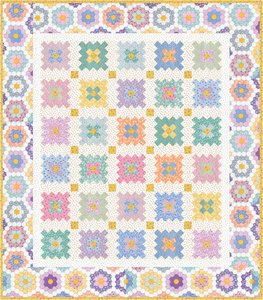 Almost a Flower Garden Quilt Pattern Almost a Flower Garden Quilt Pattern