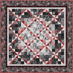 Black White and Currant Quilt Pattern by Henry Glass Fabrics Black White and Currant Quilt Pattern by Henry Glass Fabrics