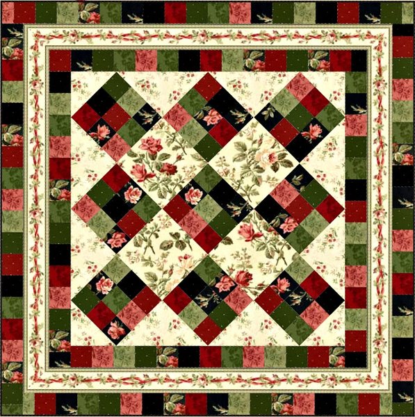 Rosey Ribbons Quilt Pattern by Maywood Studio Rosey Ribbons Quilt Pattern by Maywood Studio