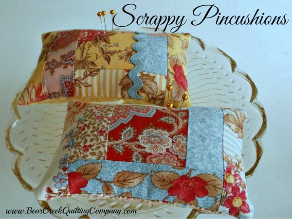 Scrappy Pincushion Tutorial Scrappy Pincushion Tutorial