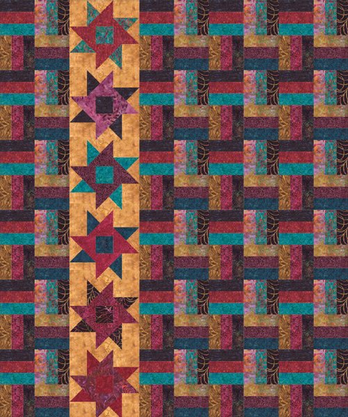 Tonga Boysenberry Quilt Pattern by Timeless Treasures Tonga Boysenberry Quilt Pattern by Timeless Treasures