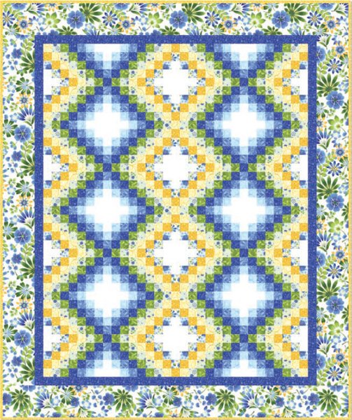Happy Garden Quilt Pattern by Kona Bay Fabrics Happy Garden Quilt Pattern by Kona Bay Fabrics