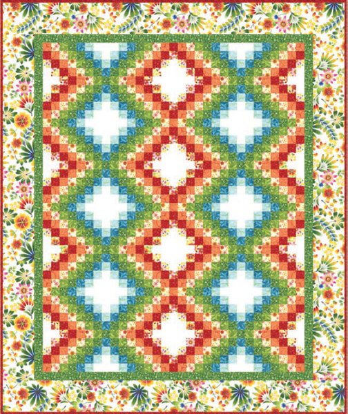 Happy Garden Quilt Pattern by Kona Bay Fabrics Happy Garden Quilt Pattern by Kona Bay Fabrics