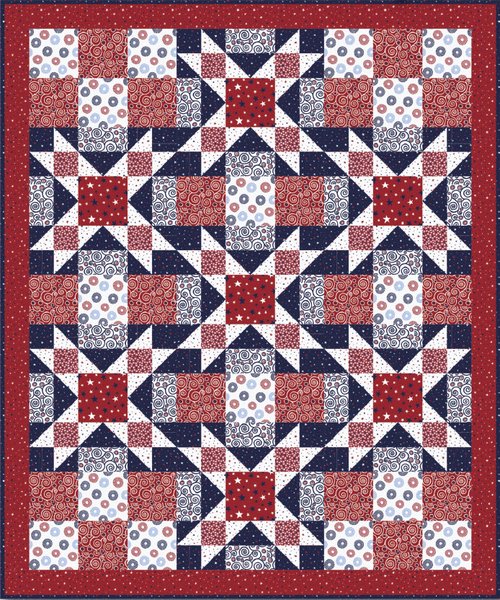 Sweet Liberty Quilt Pattern by Blank Quilting Sweet Liberty Quilt Pattern by Blank Quilting