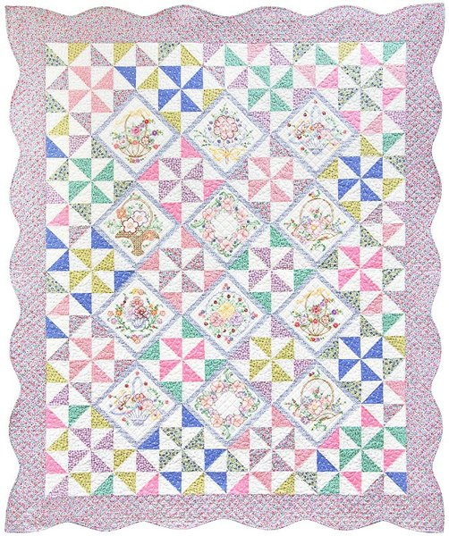 Pinwheel Posies Free Quilt Pattern by Robert Kaufman Fabrics Pinwheel Posies Free Quilt Pattern by Robert Kaufman Fabrics