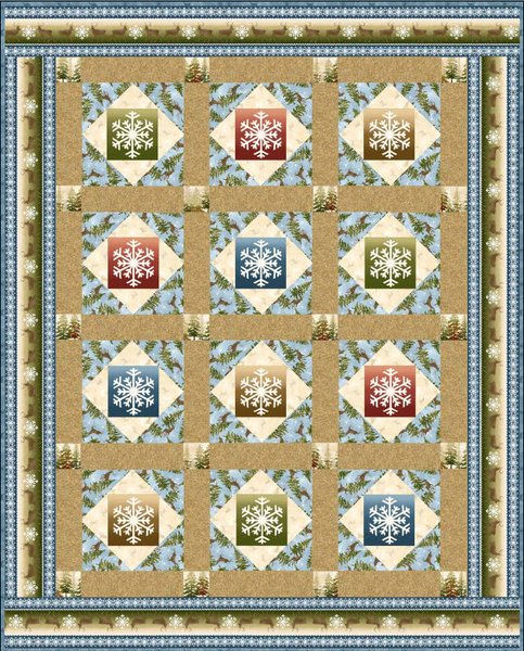 Snowflake Wonder Free Quilt Pattern by Maywood Studio Snowflake Wonder Free Quilt Pattern by Maywood Studio