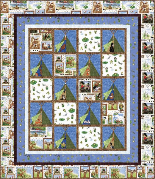 The Great Outdoors Free Quilt Pattern by Hoffman Fabrics The Great Outdoors Free Quilt Pattern by Hoffman Fabrics