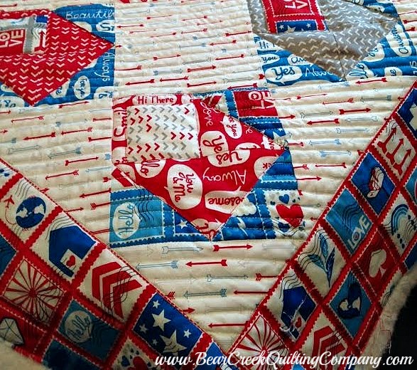 Airmail Envelope Quilt Tutorial Airmail Envelope Quilt Tutorial