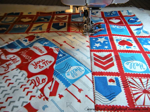 Airmail Envelope Quilt Tutorial