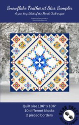 Snowflake Feathered Star Sampler Quilt Pattern