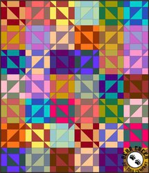 Bumbleberries Scrumptious Squares Free Quilt Pattern by Lewis and Irene Fabrics