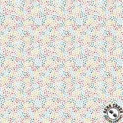 Windham Fabrics Clover and Dot Scattered Petals White